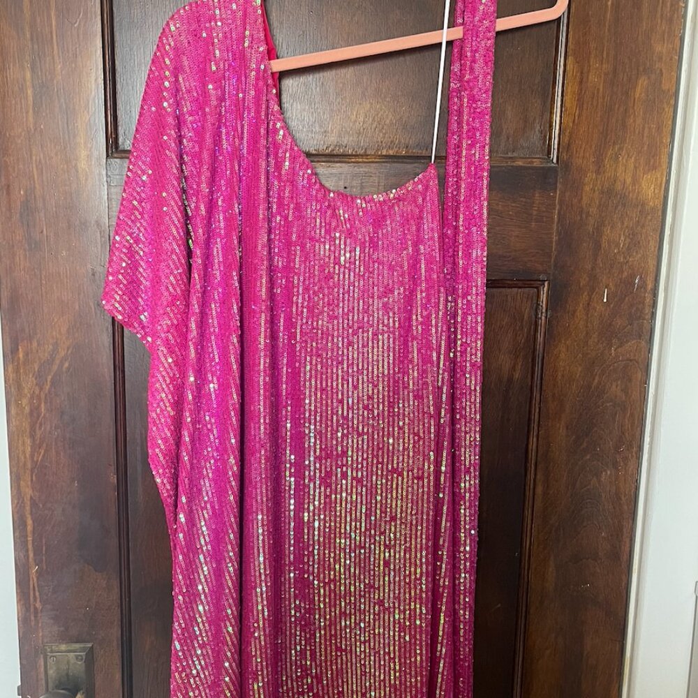 Show Me Your MuMu Sequin Pink Dress